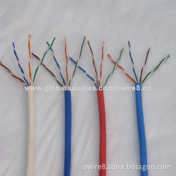 Competitive UTP Cat5e LAN/Communication Cable, High-quality BC Conductor, 4 Pairs